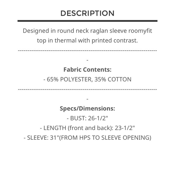 $38 start 176 LAST ONE ❤️POL Thermal contrast top - Picture 6 of 6